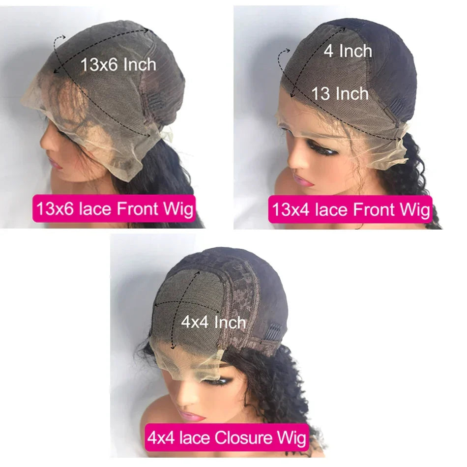 30 40 Inch Curly Highlight Ombre 13x6 Hd Lace Front Human Hair Wigs Brazilian Colored Deep Wave 13x4 Lace Frontal Wig For Women