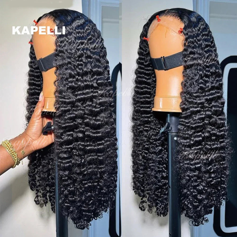 280% High Density 3C4A Burmese Curly Human Hair Wigs HD Transparent 13x4 13X6 Lace Front Wigs for Women Brazilian 100% Raw Hair