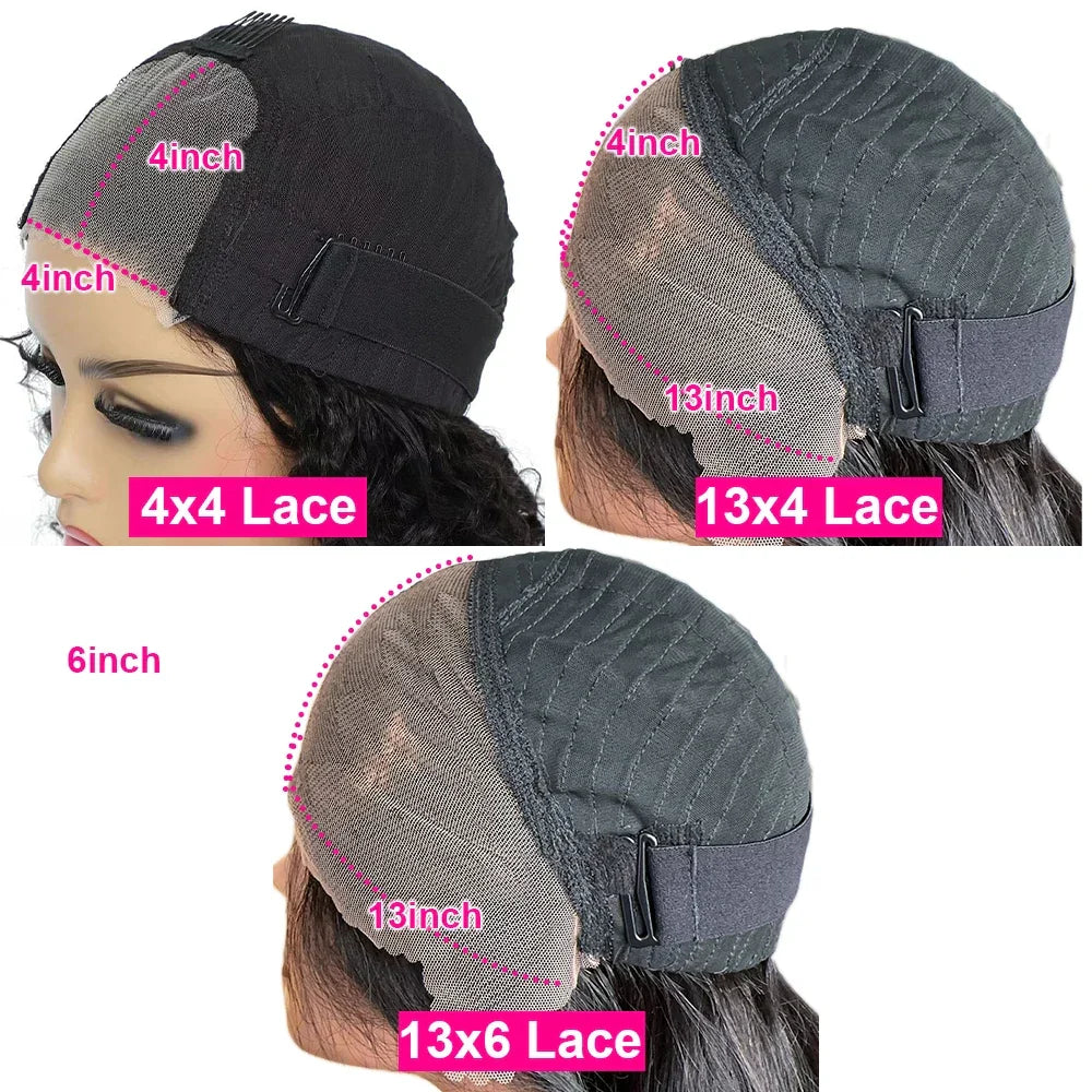 Pre Braided Glueless Wig Human Hair 13x6 HD Lace Frontal Wig Wear Go 400 Density Kinky Curly 9x6 Hd Transparent Preplucked Wigs