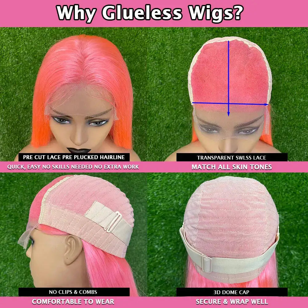 Ready To Wear 13*4 13*6 HD Body Wave Highlight  Black With Blonde Lace Frontal Wigs Human Hair Wig For Black Women Brazilian