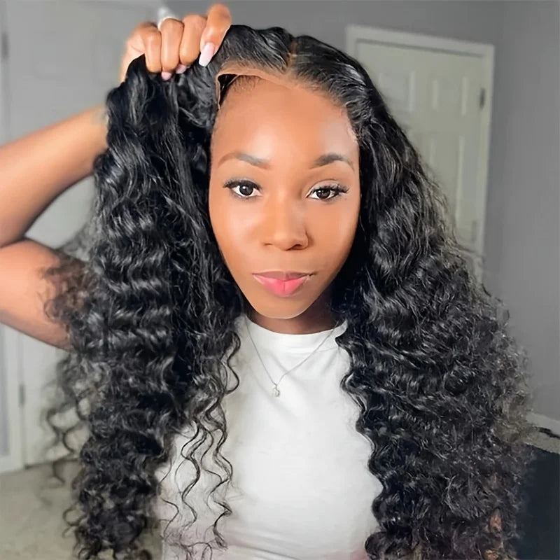 5x5 Curly Glueless Wigs Human Hair 13x6 Deep Wave Hd Lace Front Human Hair Wig Brazilian Ready To Wear Water Wave Lace Wigs